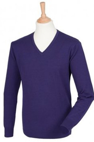 Henbury H720 - Lightweight Cotton Acrylic V Neck Sweater