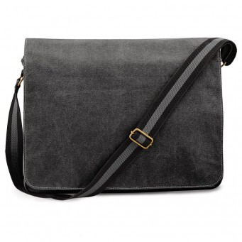 Quadra QD610 - Vintage Canvas Shoulder Bag with Customizable Design