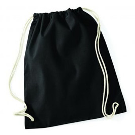 Westford mill W110 - Eco-Friendly Cotton Drawstring Gym Bag 12L