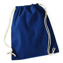 Westford mill W110 - Eco-Friendly Cotton Drawstring Gym Bag 12L