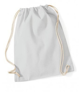 Westford mill W110 - Eco-Friendly Cotton Drawstring Gym Bag 12L