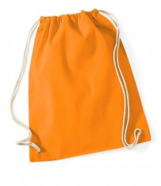 Westford mill W110 - Eco-Friendly Cotton Drawstring Gym Bag 12L