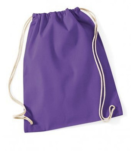 Westford mill W110 - Eco-Friendly Cotton Drawstring Gym Bag 12L
