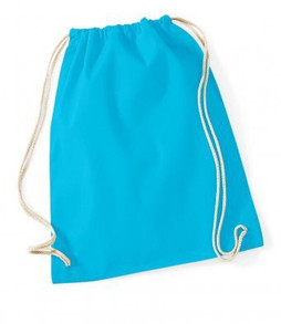 Westford mill W110 - Eco-Friendly Cotton Drawstring Gym Bag 12L