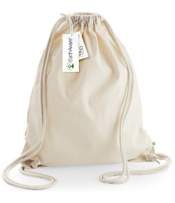 Westford mill W810 - Eco-Friendly Organic Cotton Gym Drawstring Bag