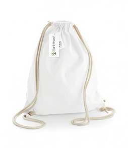 Westford mill W810 - Eco-Friendly Organic Cotton Gym Drawstring Bag