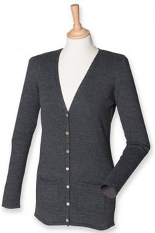 Henbury H723 - Ladies Cotton Acrylic V Neck Cardigan