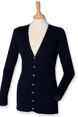 Henbury H723 - Ladies Cotton Acrylic V Neck Cardigan