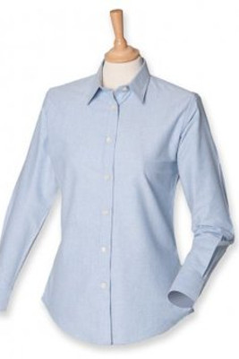 Henbury H511 - Ladies Long Sleeve Classic Oxford Shirt