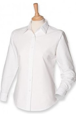 Henbury H511 - Ladies Long Sleeve Classic Oxford Shirt