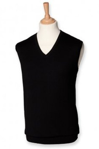 Henbury H724 - Lightweight Sleeveless Cotton Acrylic V Neck Sweater