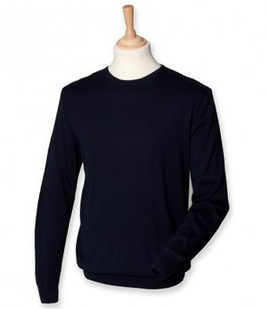 Henbury H725 - Lightweight Cotton Acrylic Crew Neck Sweater