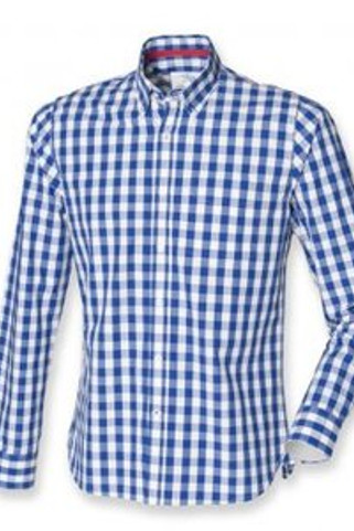 Front Row FR500 - Long Sleeve Checked Cotton Shirt