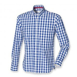 Front Row FR500 - Long Sleeve Checked Cotton Shirt
