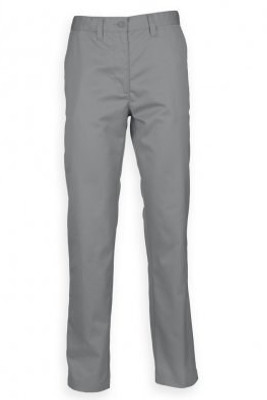Henbury H640 - Classic Fit Flat Front Chino Trousers with Pockets