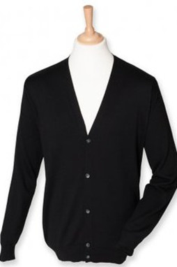 Henbury H722 - Lightweight Cotton Acrylic V Neck Cardigan