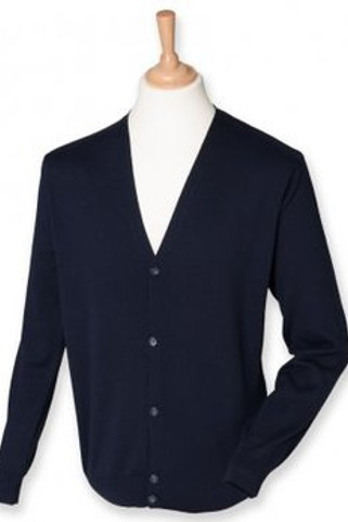Henbury H722 - Lightweight Cotton Acrylic V Neck Cardigan