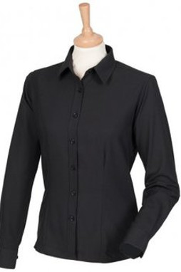 Henbury H591 - Ladies Long Sleeve Anti-Bac Shirt