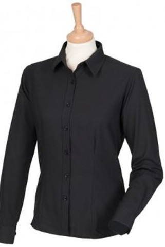 Henbury H591 - Ladies Long Sleeve Anti-Bac Shirt