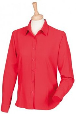 Henbury H591 - Ladies Long Sleeve Anti-Bac Shirt