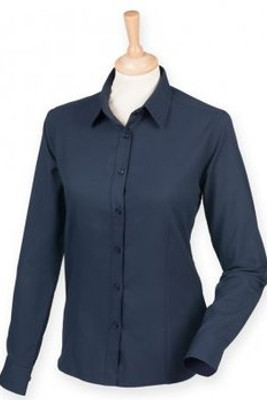 Henbury H591 - Ladies Long Sleeve Anti-Bac Shirt