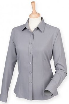 Henbury H591 - Ladies Long Sleeve Anti-Bac Shirt