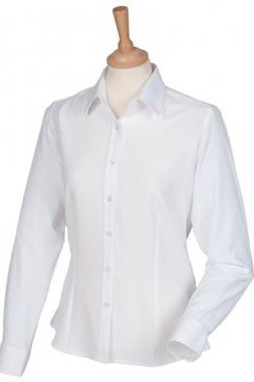 Henbury H591 - Ladies Long Sleeve Anti-Bac Shirt