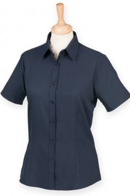 Henbury H596 - Ladies Short Sleeve Anti-bac Wicking Shirt