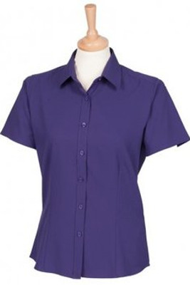 Henbury H596 - Ladies Short Sleeve Anti-bac Wicking Shirt