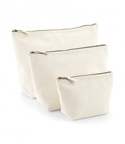 Westford mill W540 - Vintage Canvas Accessory Multi-size Bag with Metal Zip