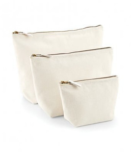 Westford mill W540 - Vintage Canvas Accessory Multi-size Bag with Metal Zip