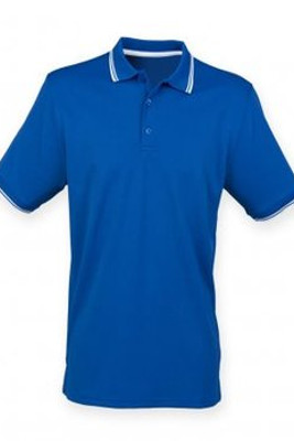 Henbury H482 - Coolplus® Tipped Polo Shirt