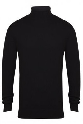 Henbury H727 - Eleganter Feinstrick Rollkragenpullover