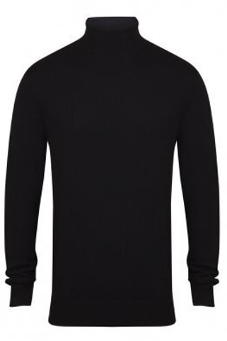 Henbury H727 - Elegant Fine Knit Roll Neck Sweater