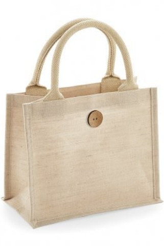 Westford mill W441 - Eco-Friendly Juco Mini Gift Bag with Cotton Handles