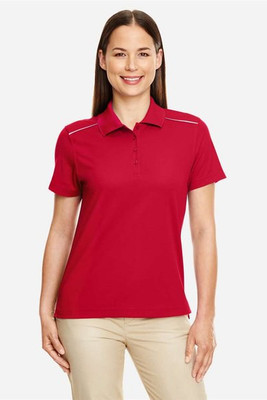 Core 365 78181R - Women's Reflective Performance Polo with UV Protection