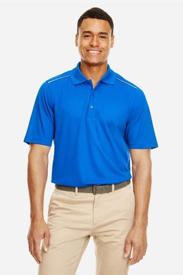 Core 365 88181R - Men's Radiant Performance Piqué Polo with Reflective Piping