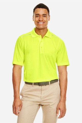 Core 365 88181R - Mens Radiant Performance Piqué Polo with Reflective Piping