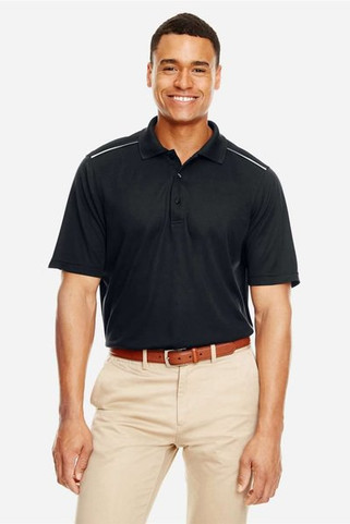 Core 365 88181R - Mens Radiant Performance Piqué Polo with Reflective Piping
