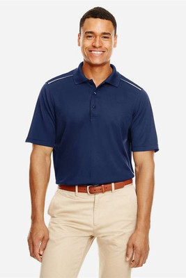 Core 365 88181R - Men's Radiant Performance Piqué Polo with Reflective Piping