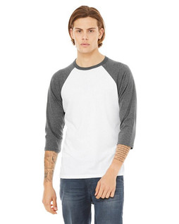 Bella+Canvas 3200 - Unisex 3/4-Sleeve Baseball T-Shirt