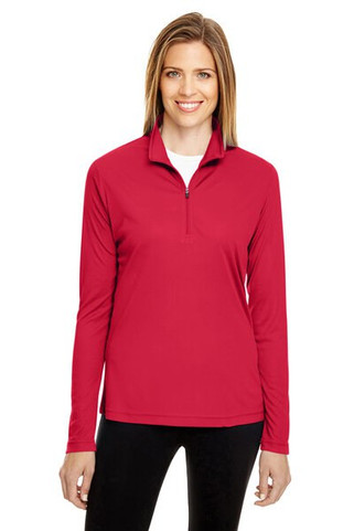 Team 365 TT31W - Gilet Zone Performance Quarter-Zip pour femme