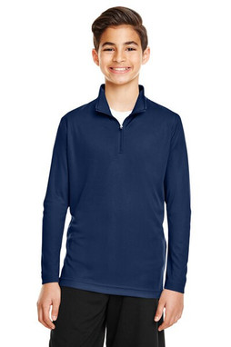 Team 365 TT31Y - Gilet Zone Performance Quarter-Zip pour les jeunes