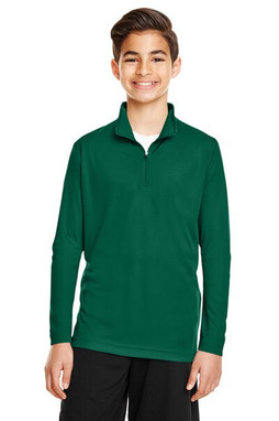 Team 365 TT31Y - Gilet Zone Performance Quarter-Zip pour les jeunes