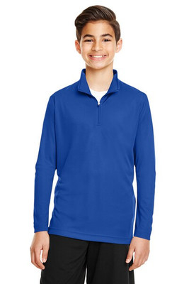 Team 365 TT31Y - Gilet Zone Performance Quarter-Zip pour les jeunes