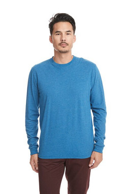 Next Level 6411 - Crew unisexe à manches longues en suédine