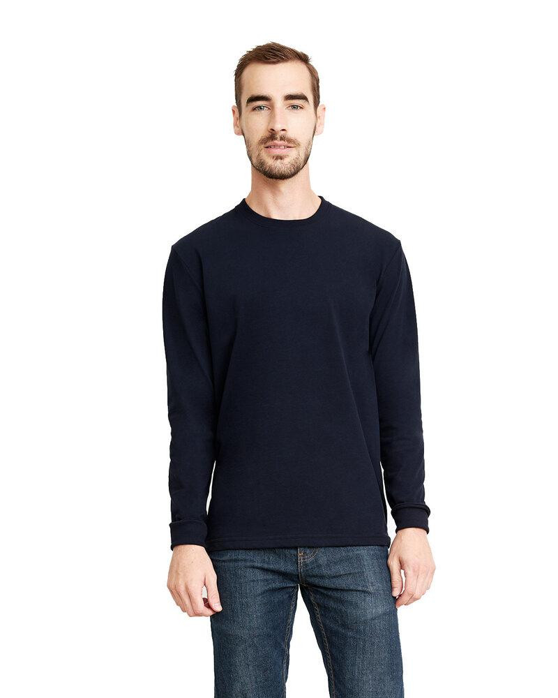 Next Level 6411 - Unisex Sueded Long-Sleeve Crew - White