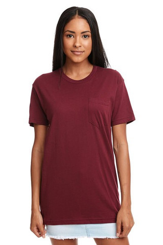 Next Level 3605 - Camiseta Unisex con Bolsillo de Algodón Premium