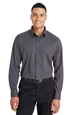 Devon & Jones DG535 - Mens CrownLux Performance Tonal Mini Check Shirt