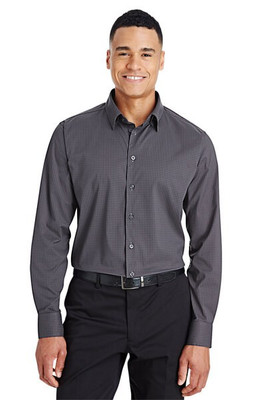 Devon & Jones DG535 - Men's CrownLux Performance Tonal Mini Check Shirt